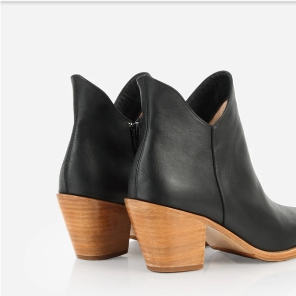 Poppy Barley The Two Point Genuine Leather Ankle Boot Sz 6.5 Elevated Basic - Picture 4 of 16